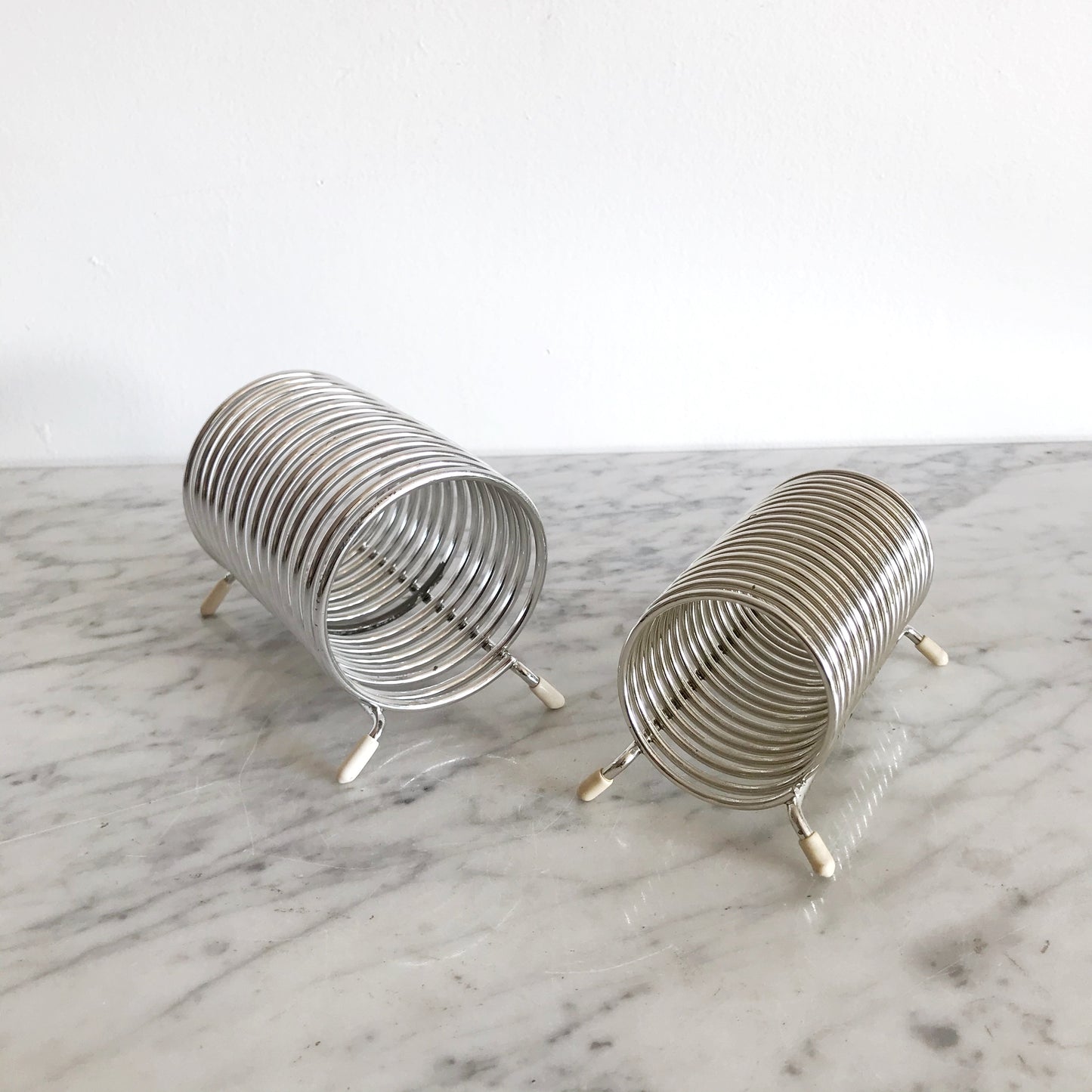 Small Vintage Metal Spiral Organizer