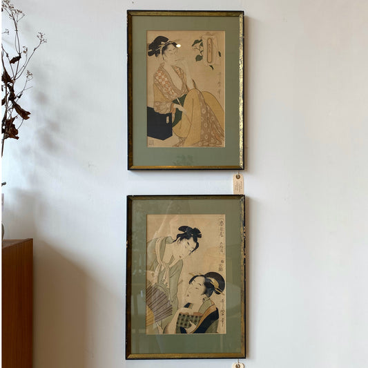 Original Antique Japanese Woodblock Print