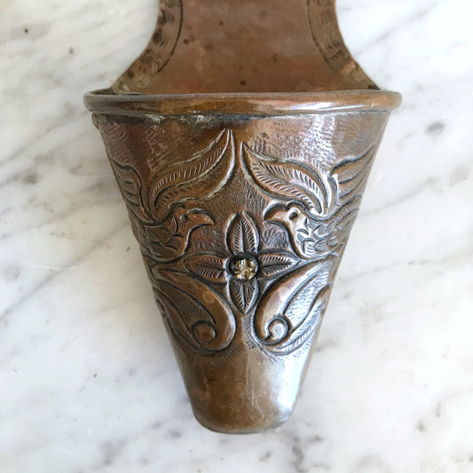 Vintage Copper Wall Pocket