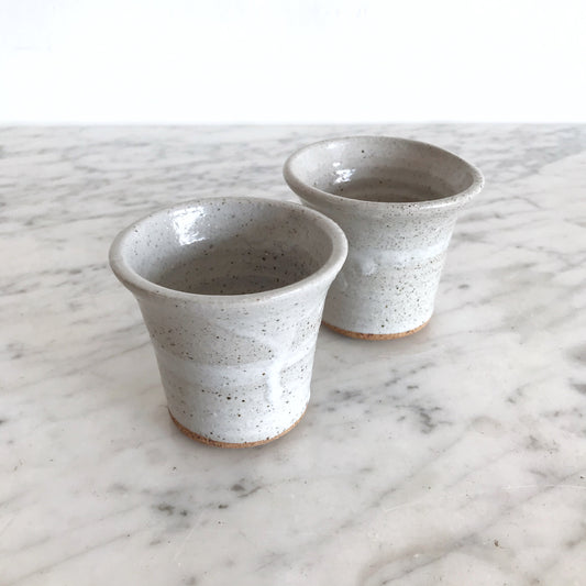 Pair of Small Pottery Cups