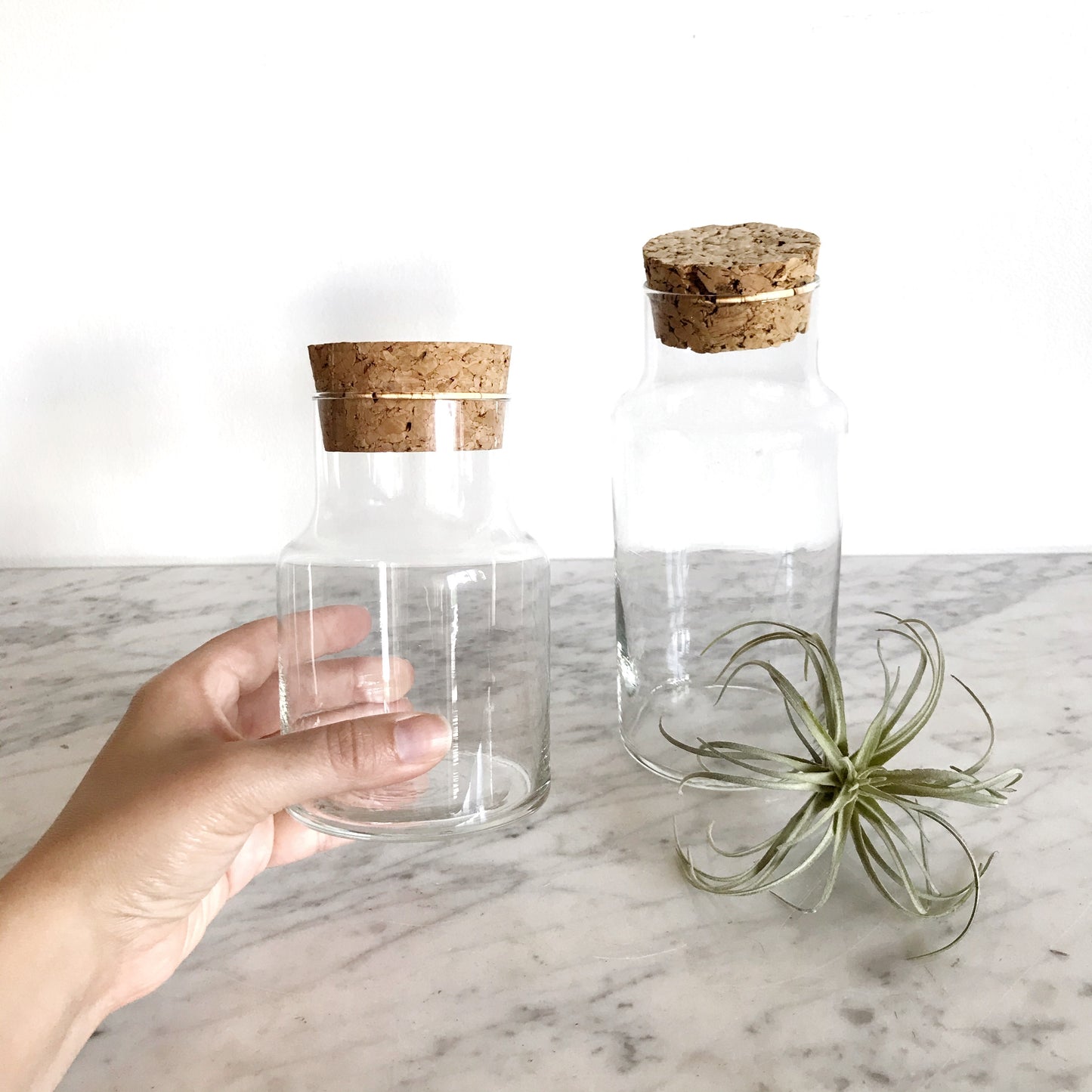 Pair of Vintage Glass Decanters