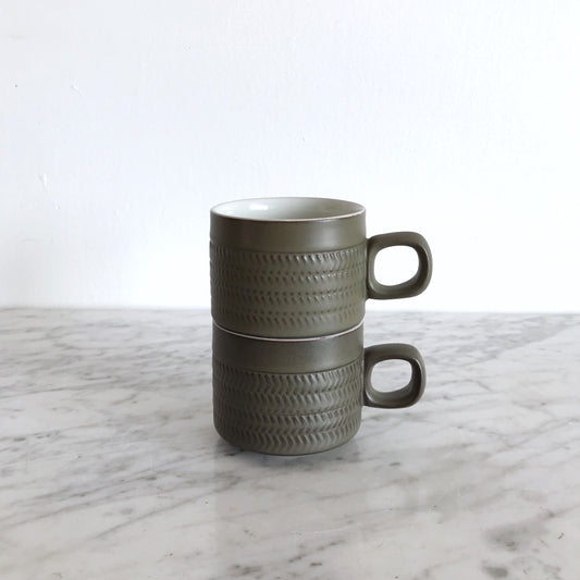 Pair of Vintage Coffee Cups by Denby