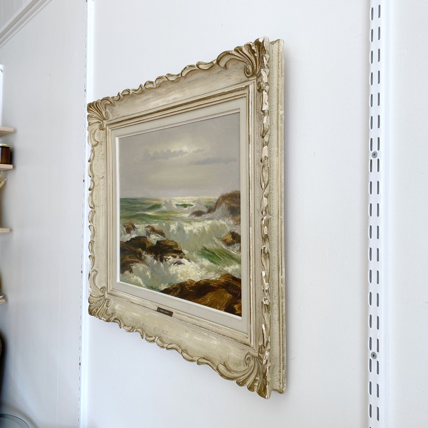 Large Original Seascape Painting by Ronald Davies (24 x 28)