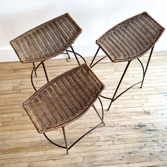 S/3 Arthur Umanoff Style Bar Stools