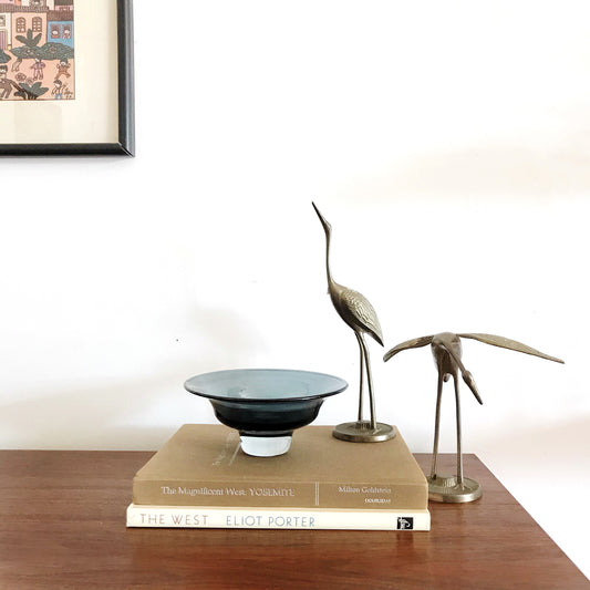 Modern Blue Glass Bowl