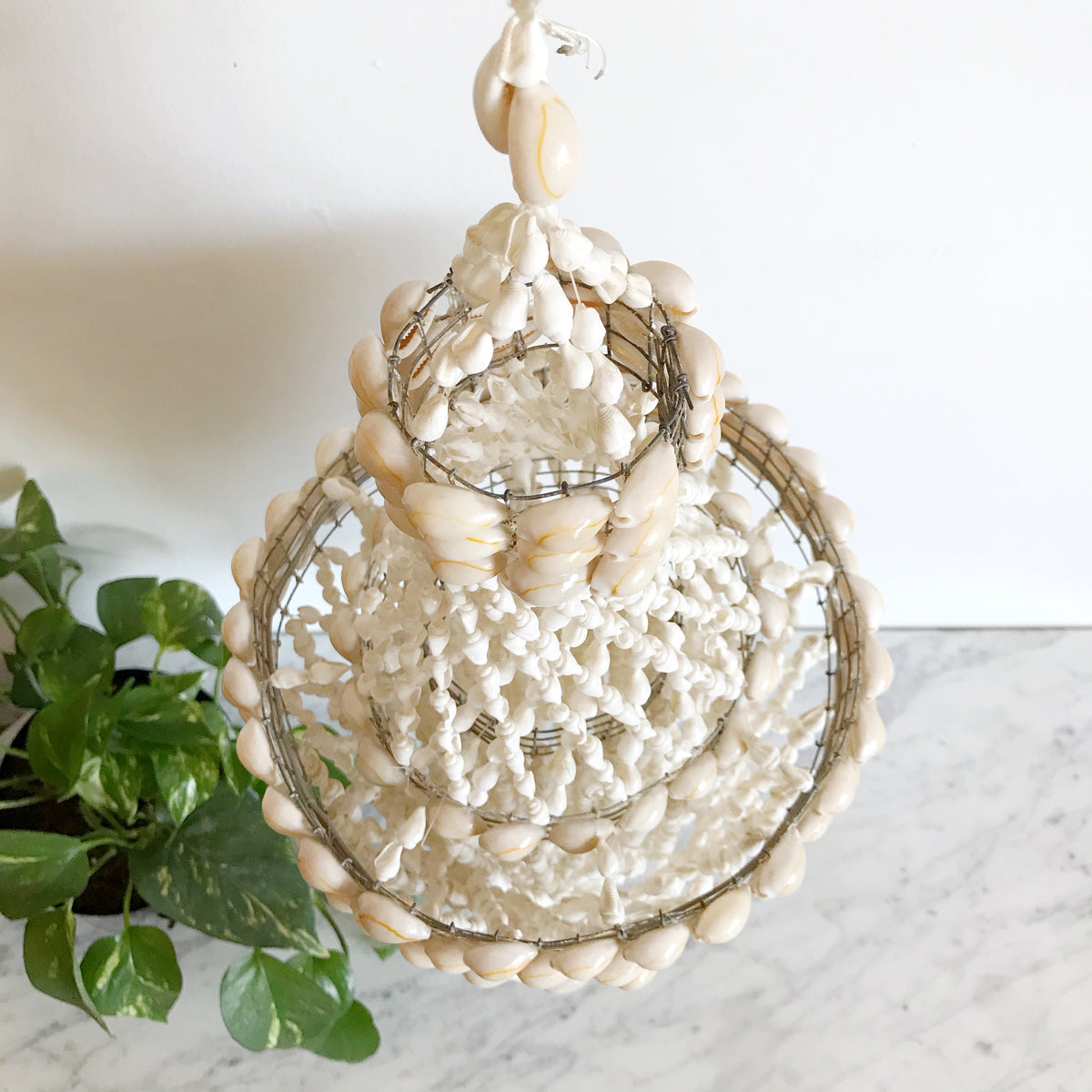 Vintage Shell Chandelier