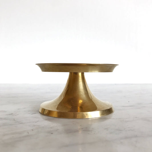 Vintage Brass Pillar Holder