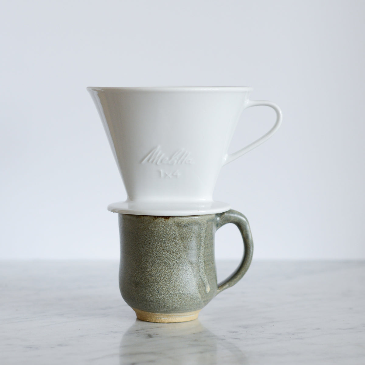 Melitta Porcelain Pour-Over Coffee Filter, 1X4