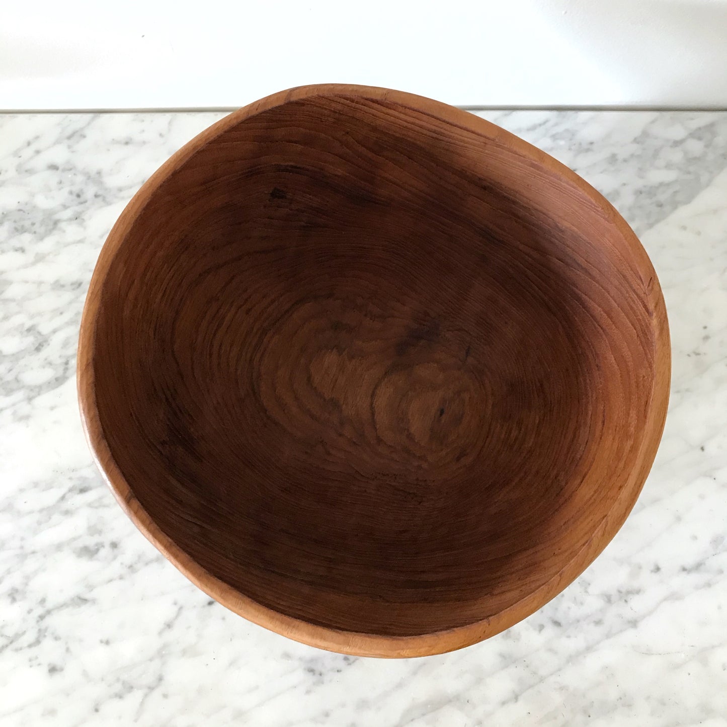 Large Vintage Teak Serving Bowl