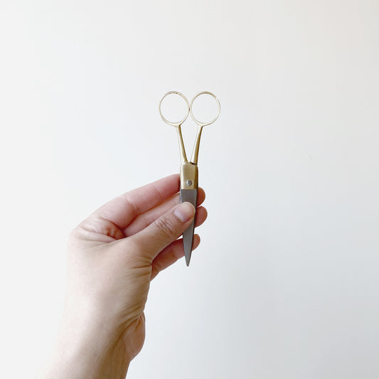Small Brass Scissors, 5"