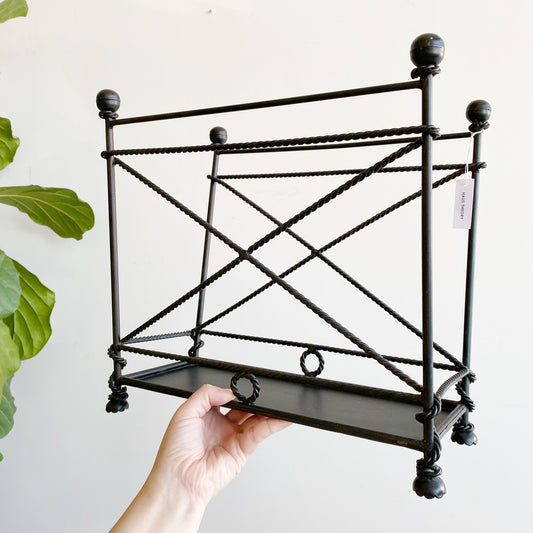 Vintage French-style Magazine Holder