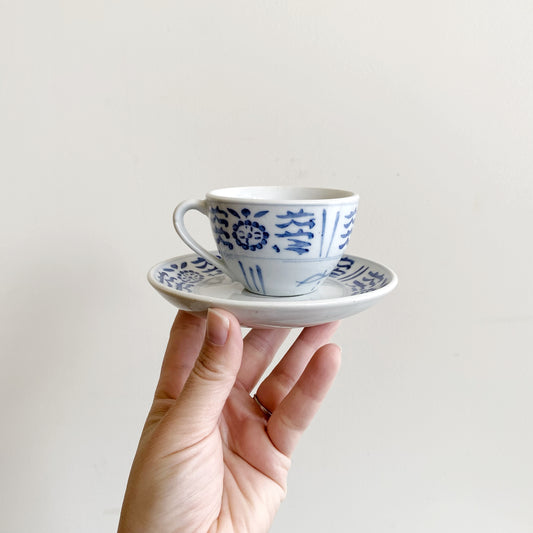 Sweet Vintage Ceramic Teacup & Saucer Set
