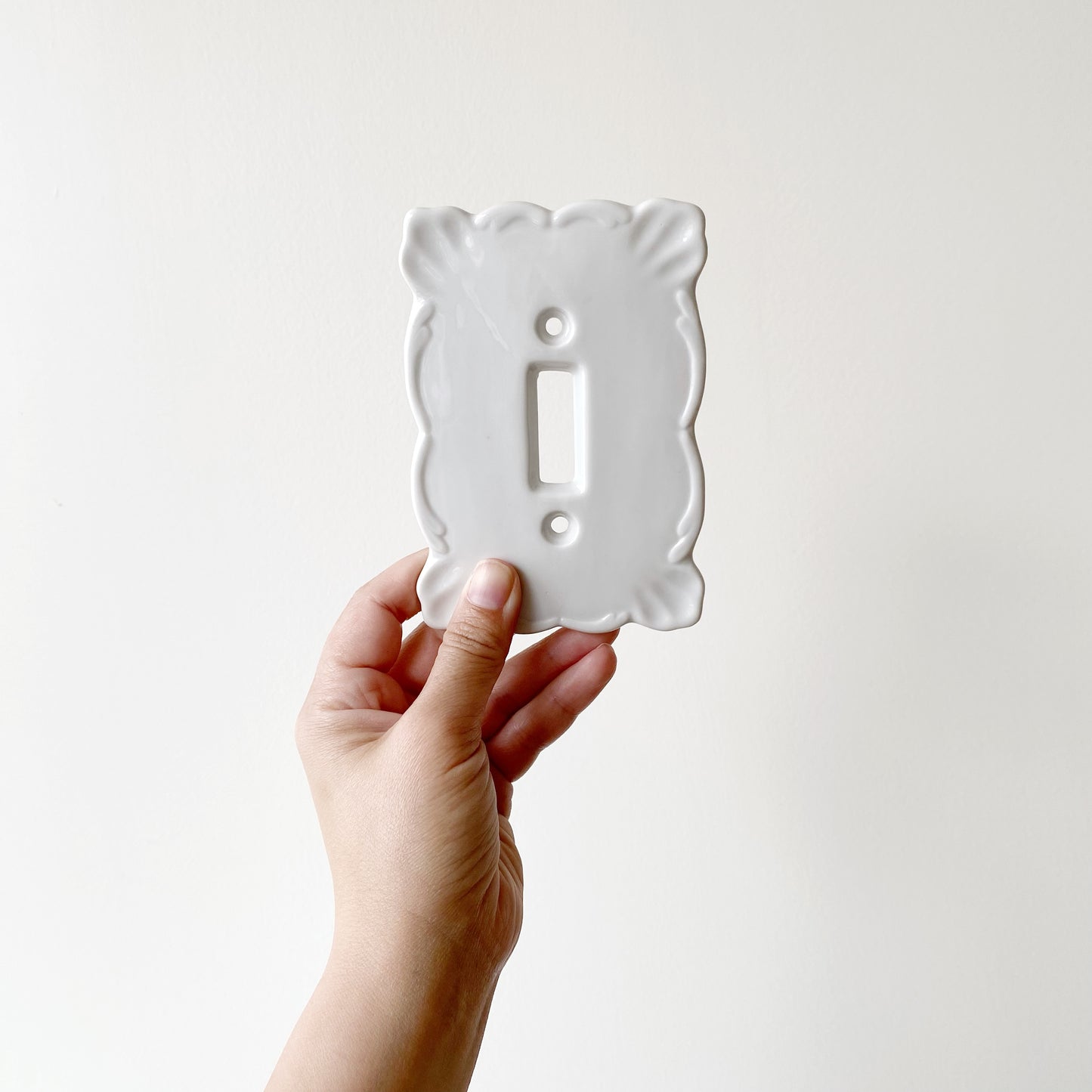 Vintage Porcelain Switch-plate