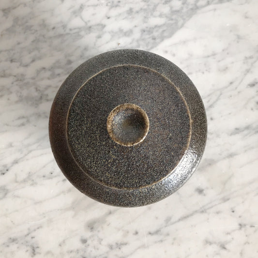 Hand-thrown Studio Pottery Container with Lid