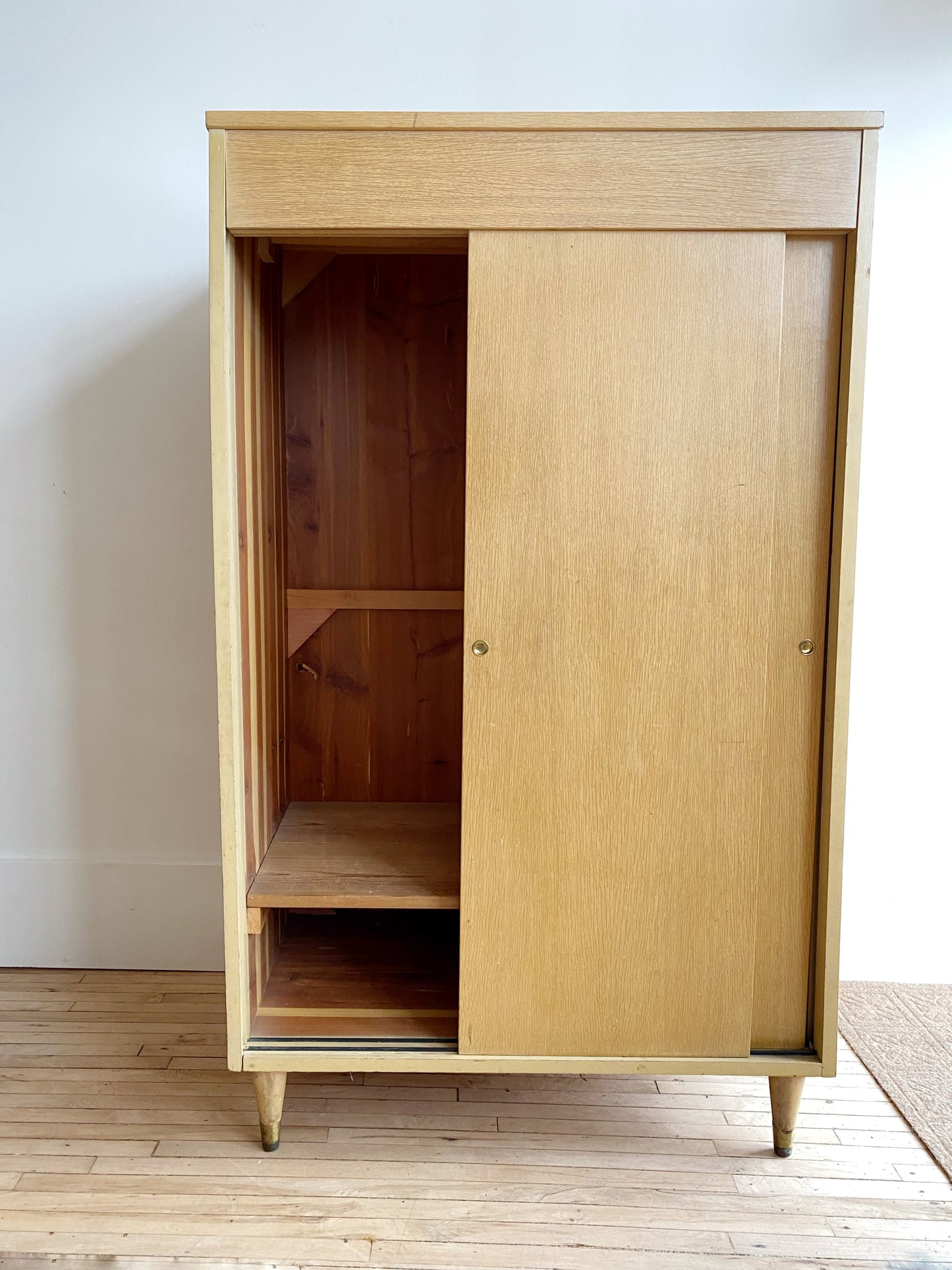 Vintage Mid-Century Wardrobe Armoire