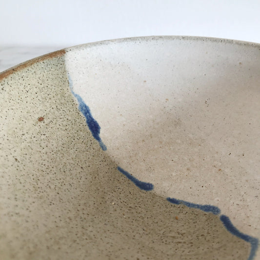 Vintage Handmade Pottery Bowl, 7”