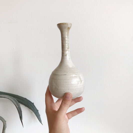 Slender Handcrafted Pottery Bud Vase
