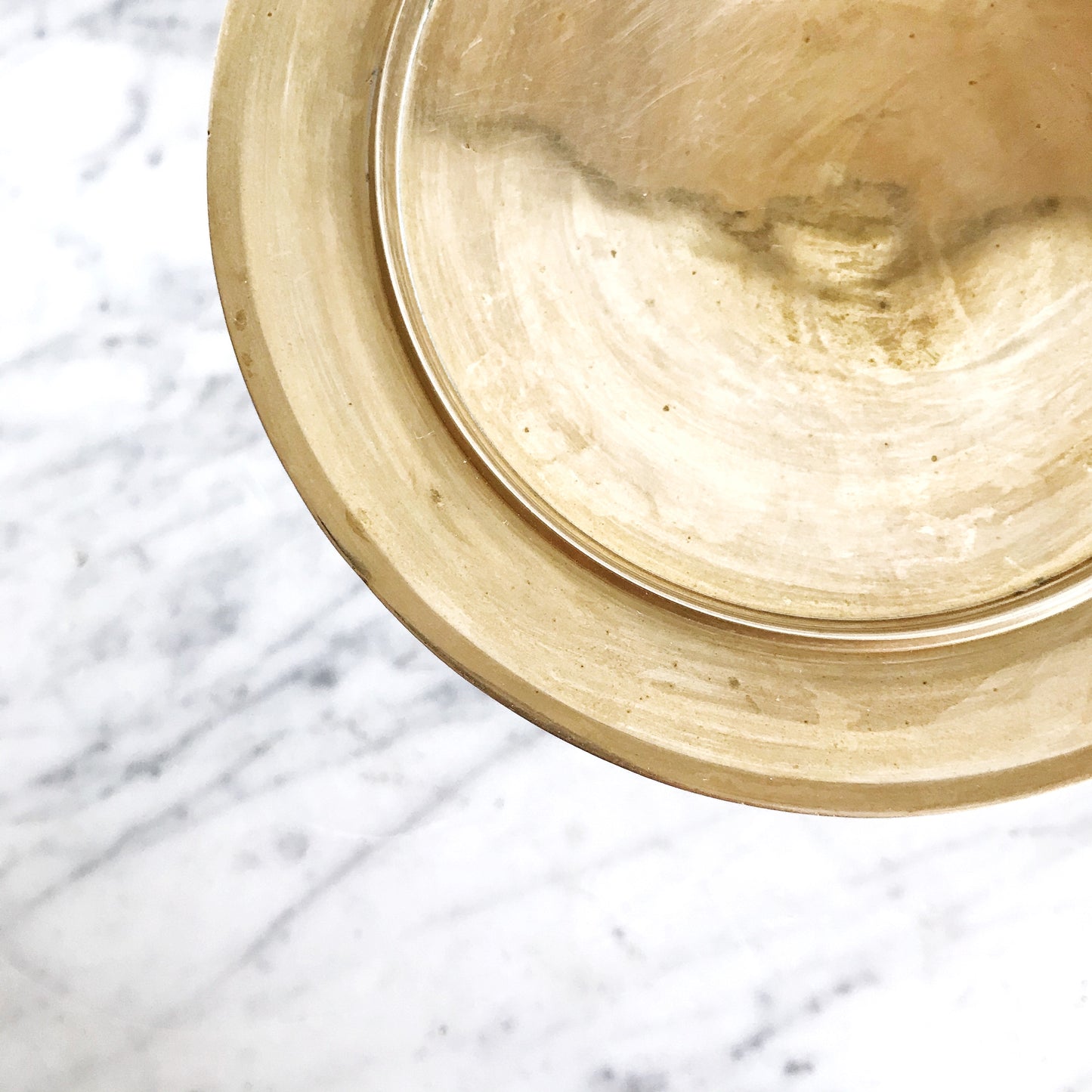 Large Brass Pillar Candle Holder