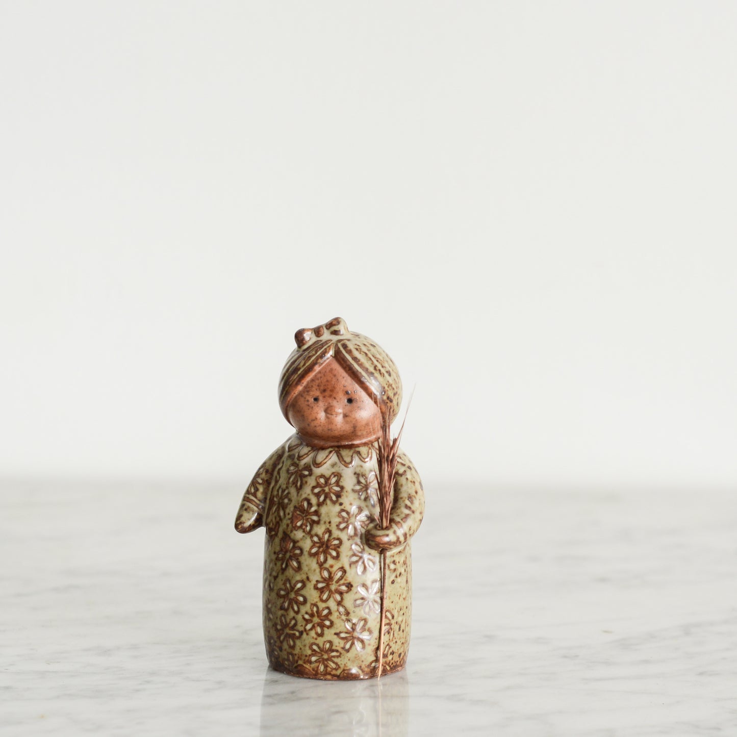 Vintage Ceramic Woman Vase Figure