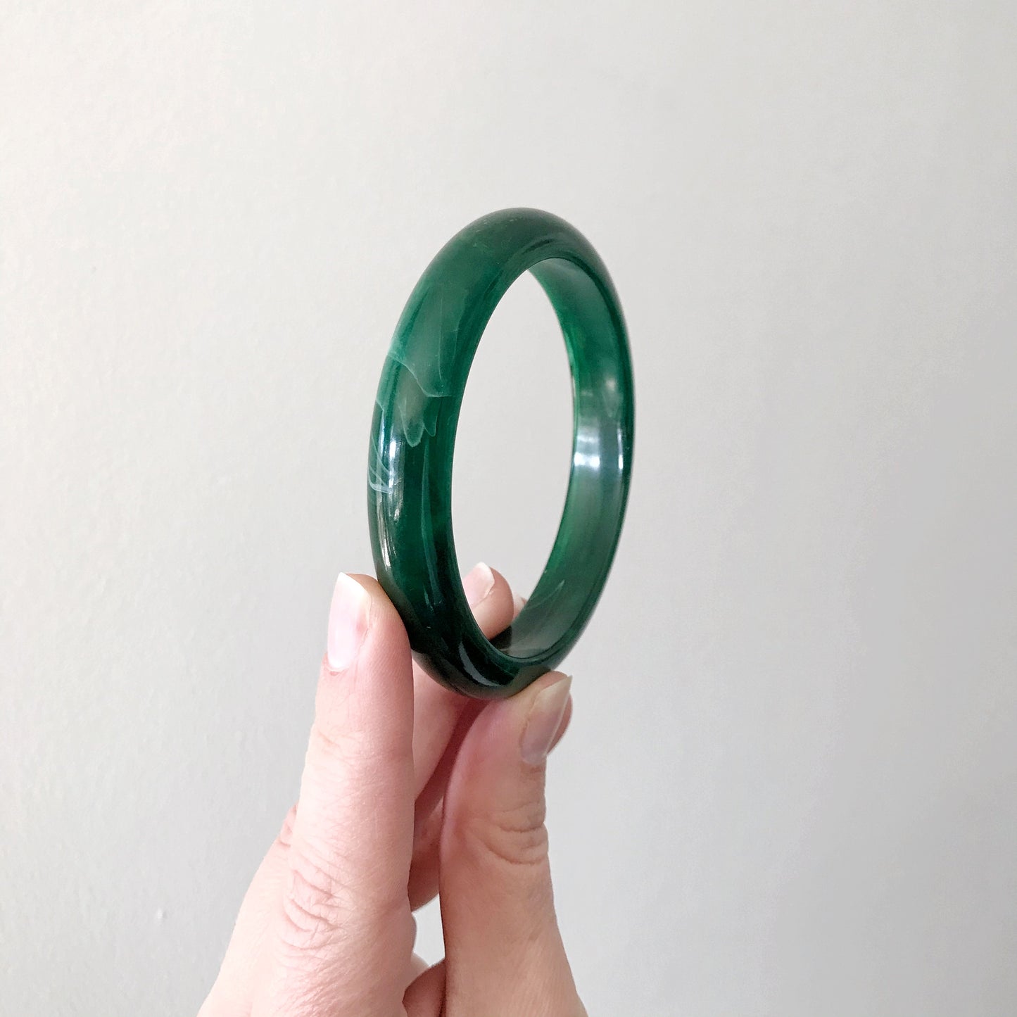 Vintage Green Acrylic Bangle