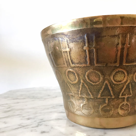 Heavy Brass Container / Planter