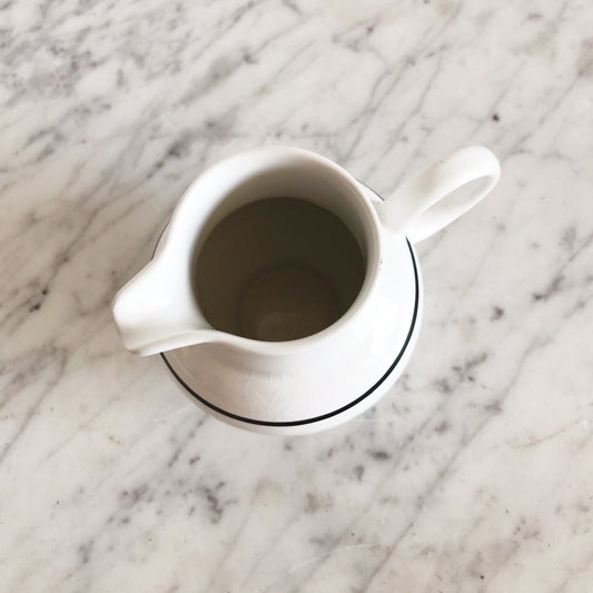 Vintage Modern Creamer w/ Black Stripe
