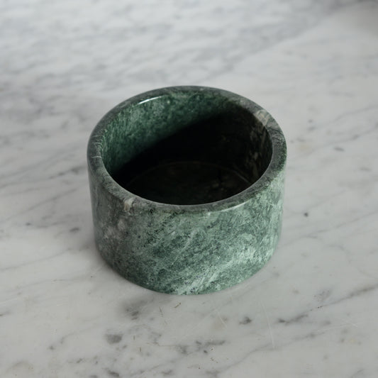 Vintage Green Marble Bottle Holder / Catchall
