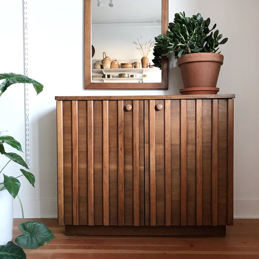Vintage Modern Cabinet and Mirror Set