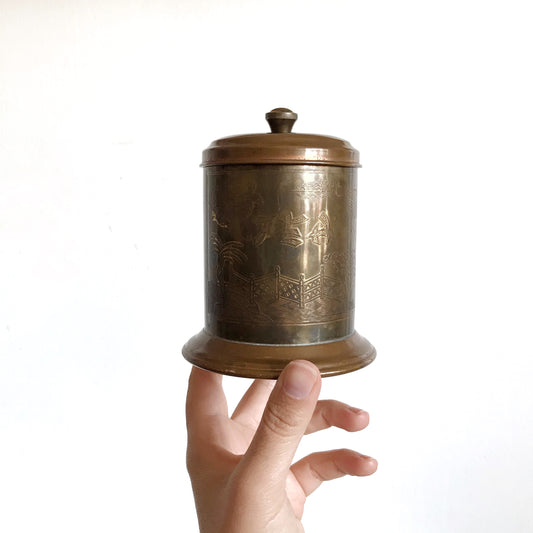 Vintage Copper Tea Canister