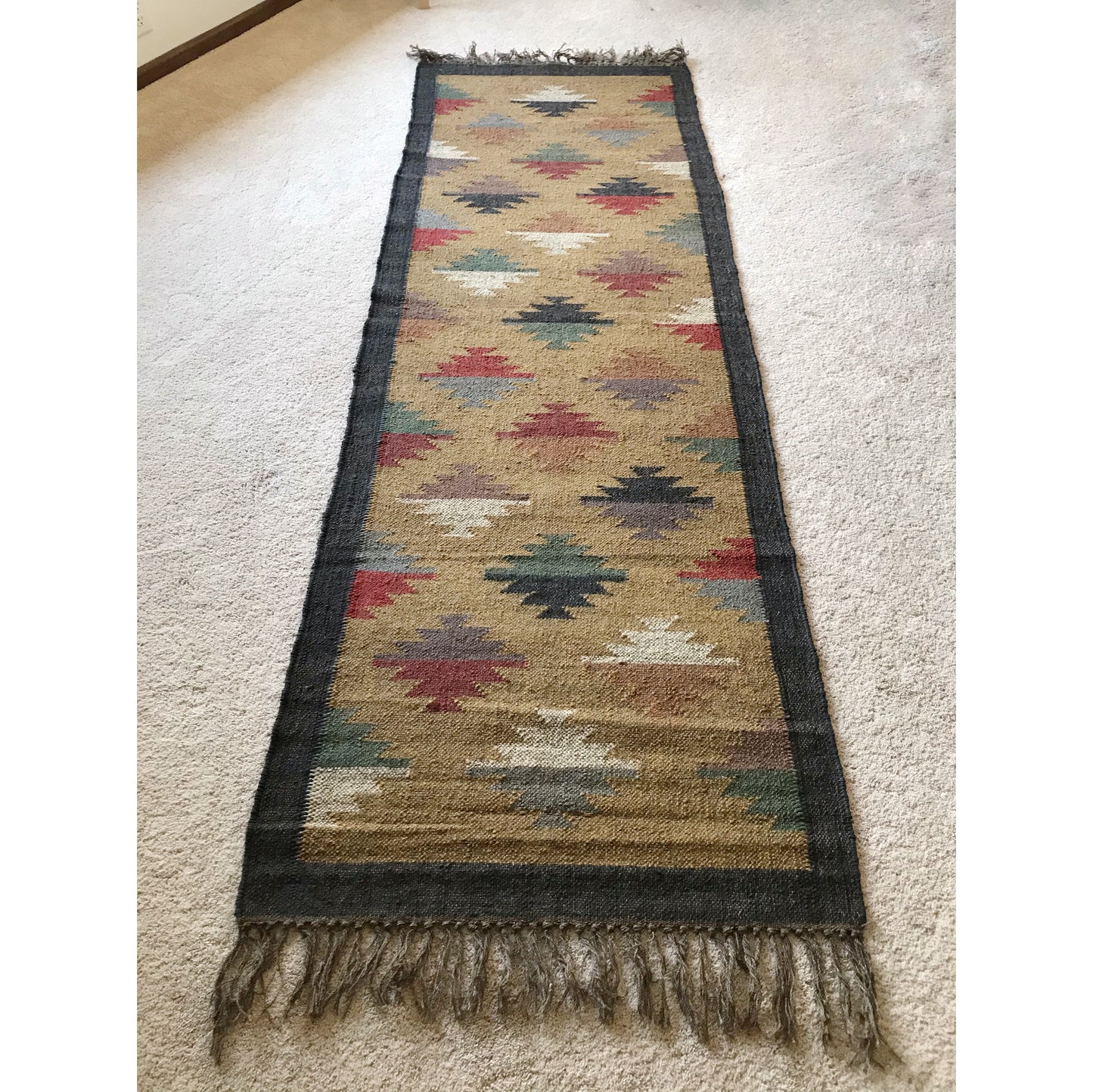 “KNOX” Woven Jute Runner Rug (8 x 2.7)