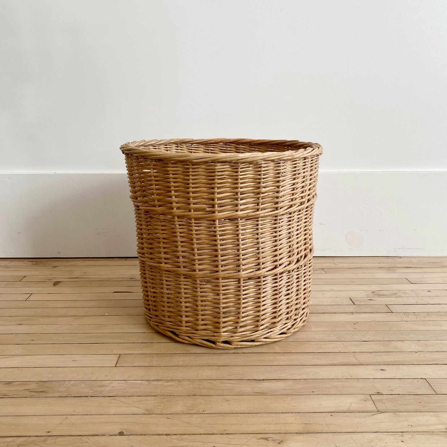Found Vintage XL Wicker Basket