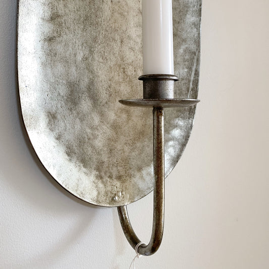 Large Metal Candle Sconce