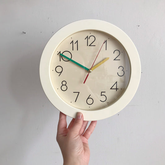 Vintage Post-Modern Analog Wall Clock