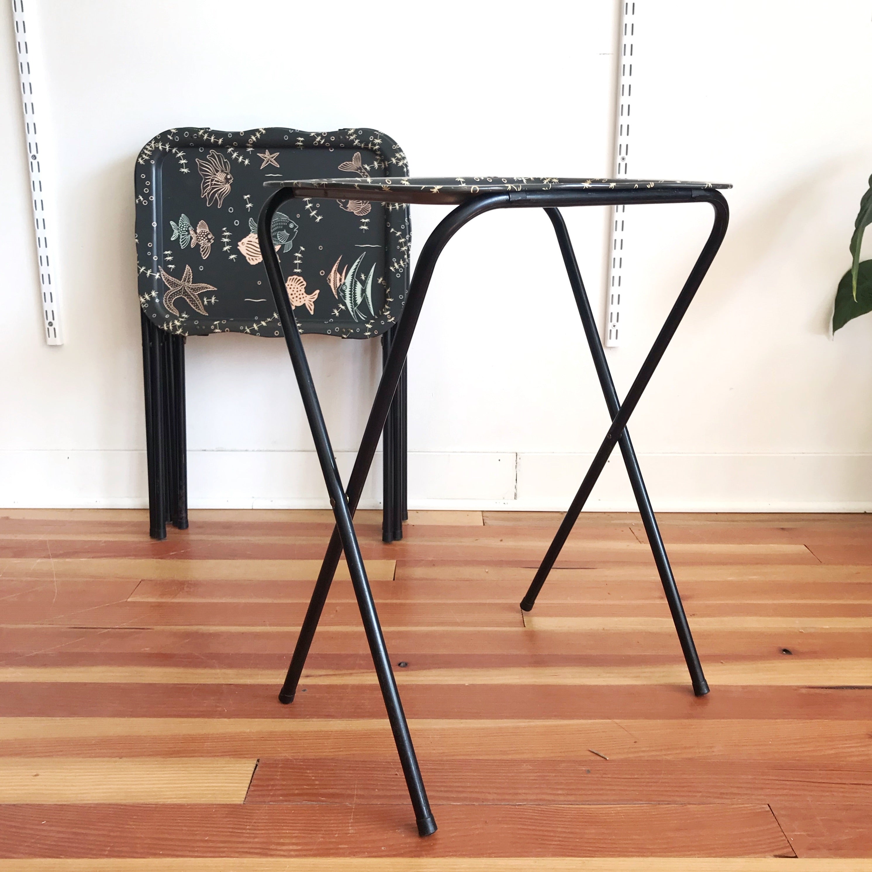 Set of Vintage Folding TV Trays – HAUS THEORY - Main Image