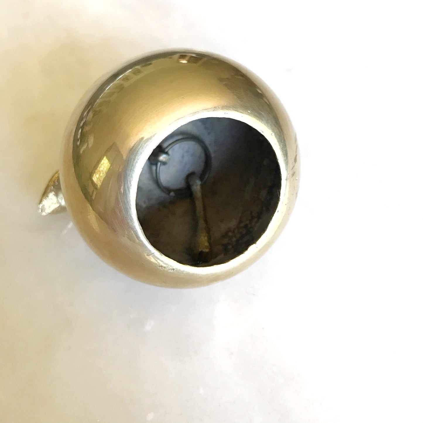 Vintage Brass Apple Bell