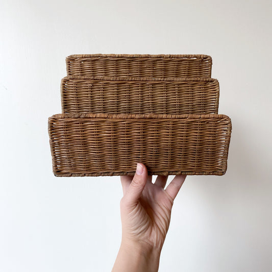 Vintage Wicker Sorter / Organizer