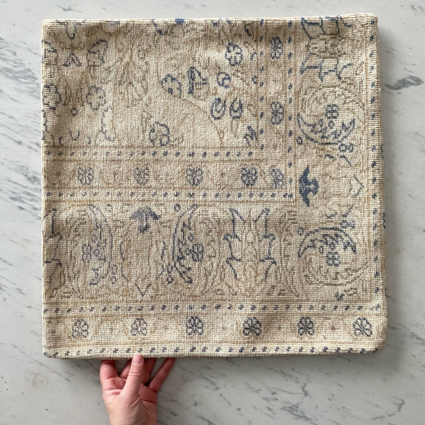 Turkish Hand-knotted Pillow Cover (20” x 20”)