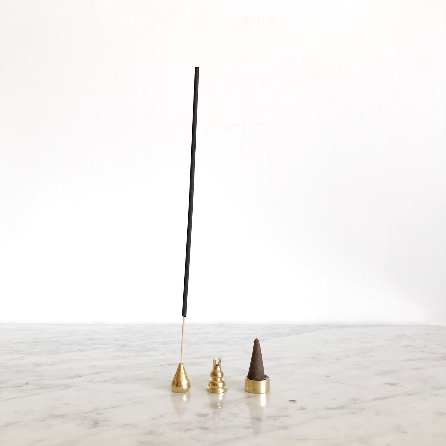 Minimalist Brass Incense Holder
