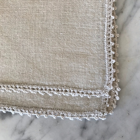 Set of 4 Linen Napkins, Natural