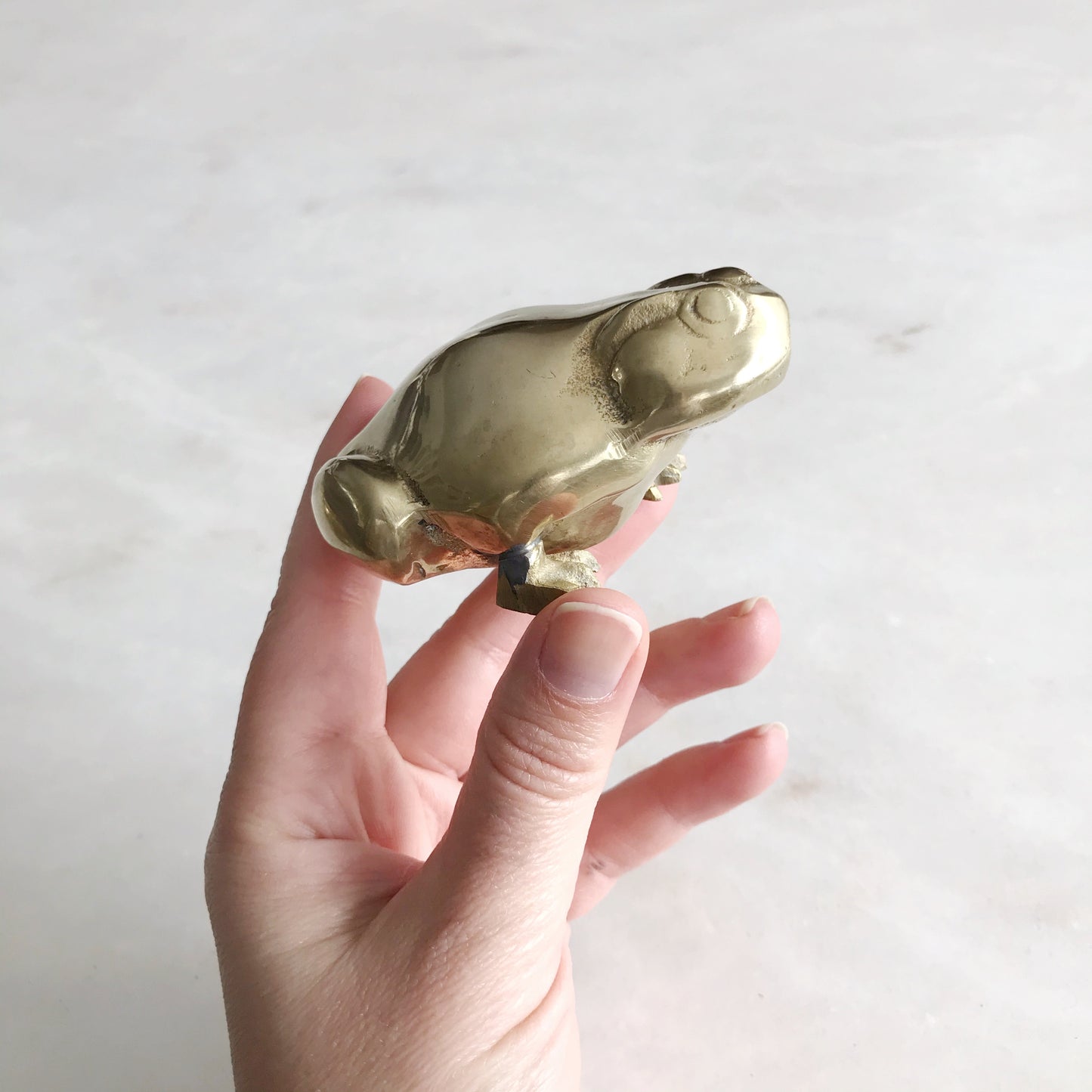 Vintage Brass Frog
