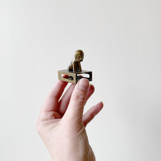 Vintage Brass Matchbox Holder
