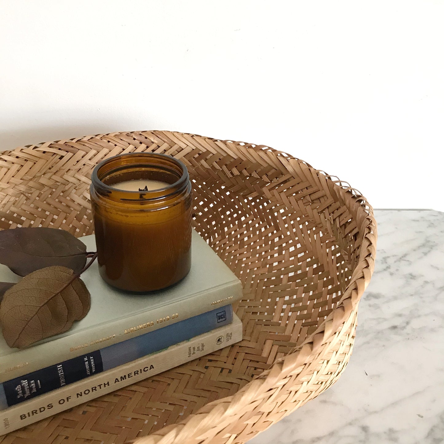 Wicker Basket with Squared Bottom