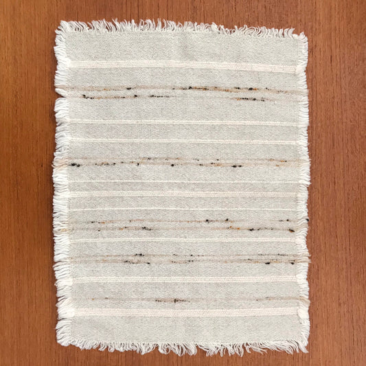 Set of 6 Vintage Woven Placemats, Natural