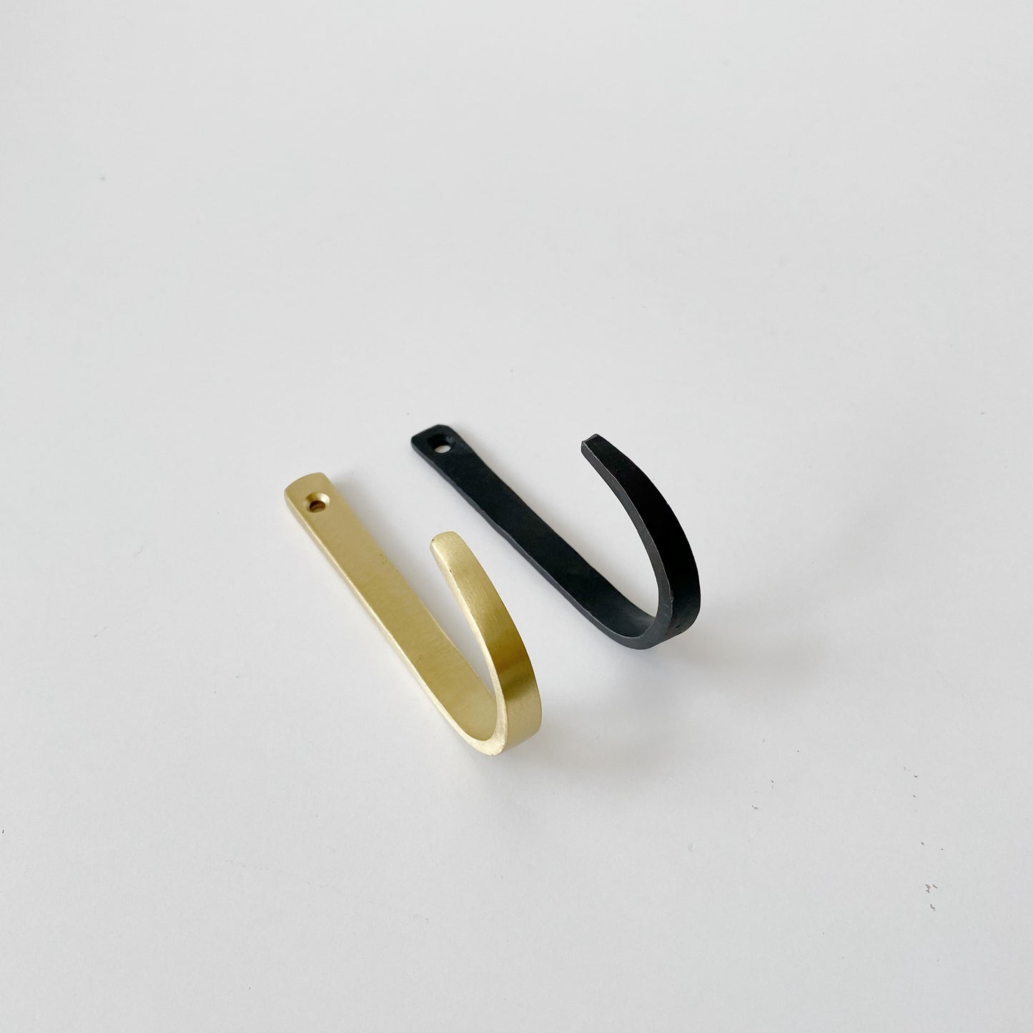 4” Wall Hook, Brass or Iron