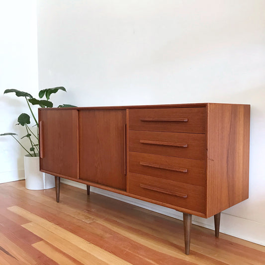 Vintage Mid Century Teak Credenza, Denmark