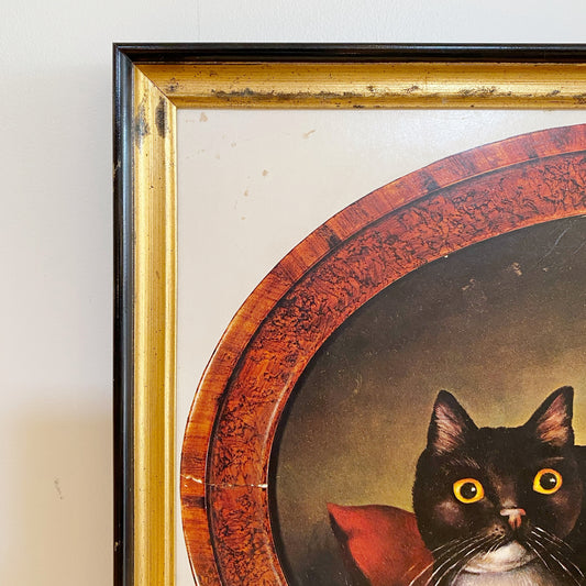 Vintage Cat Picture, Bestiare Naif