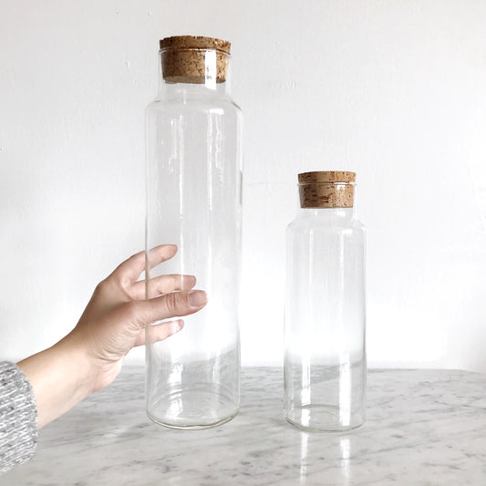 Extra-Tall Glass Decanter, 13"