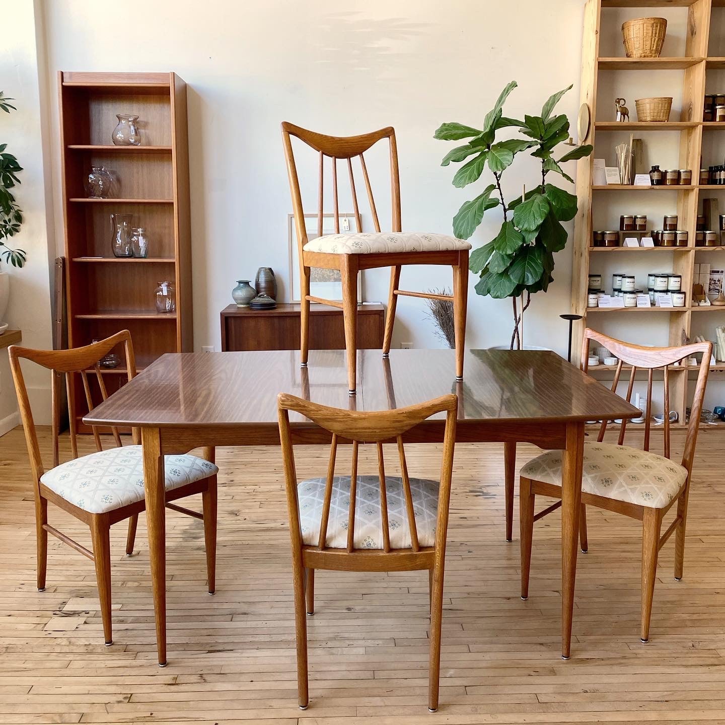 Mid Century Antique Kitchen Table And Chairs Vintage MCM Dining