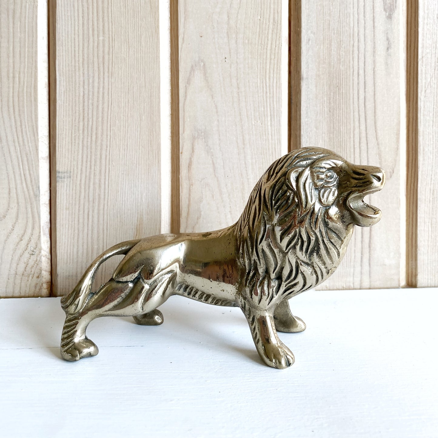 Vintage Brass Lion