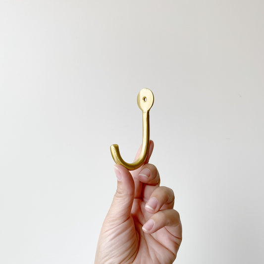 3” Brass Wall Hook
